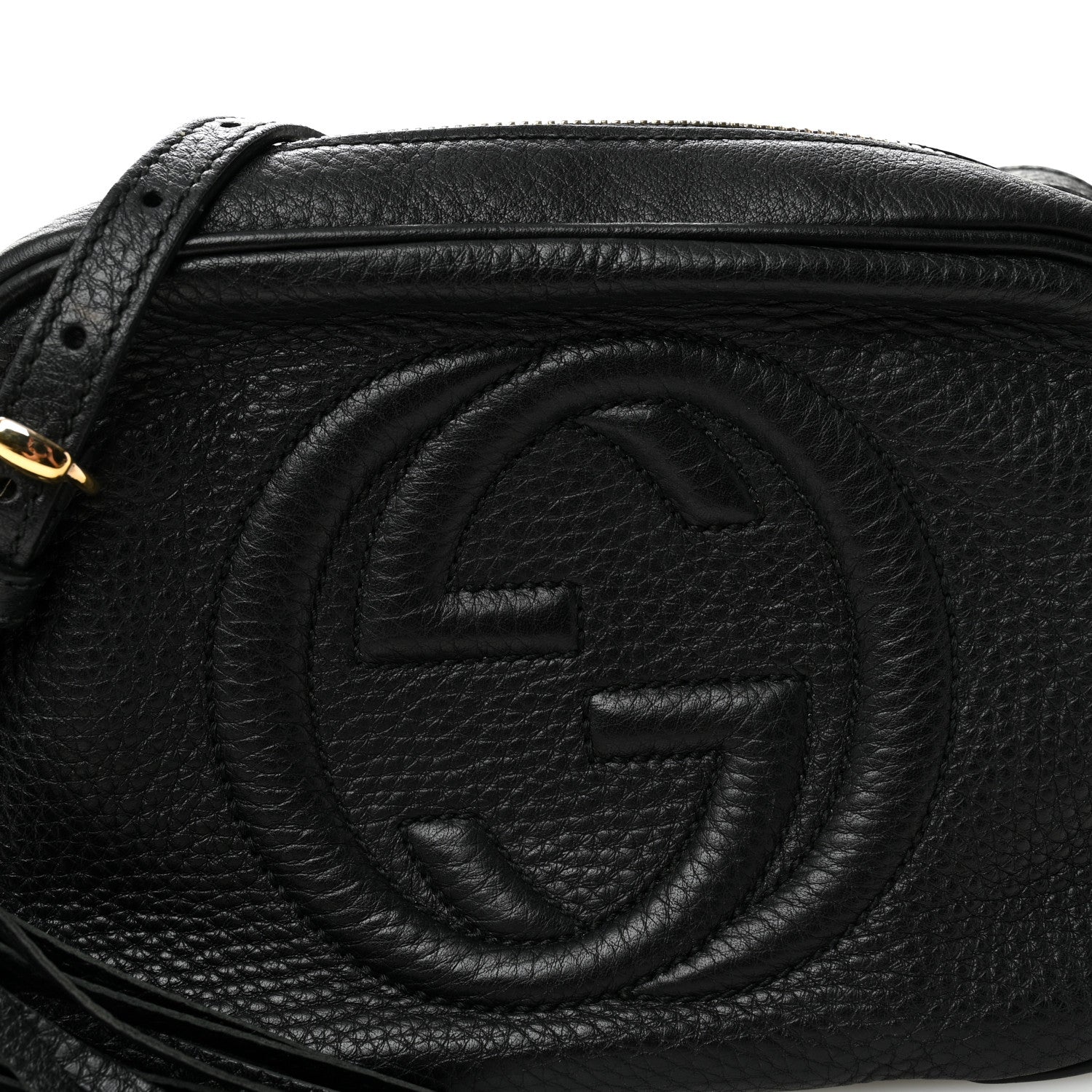 Gucci Pebbled Calfskin Soho Disco Bag Black 8 of 11