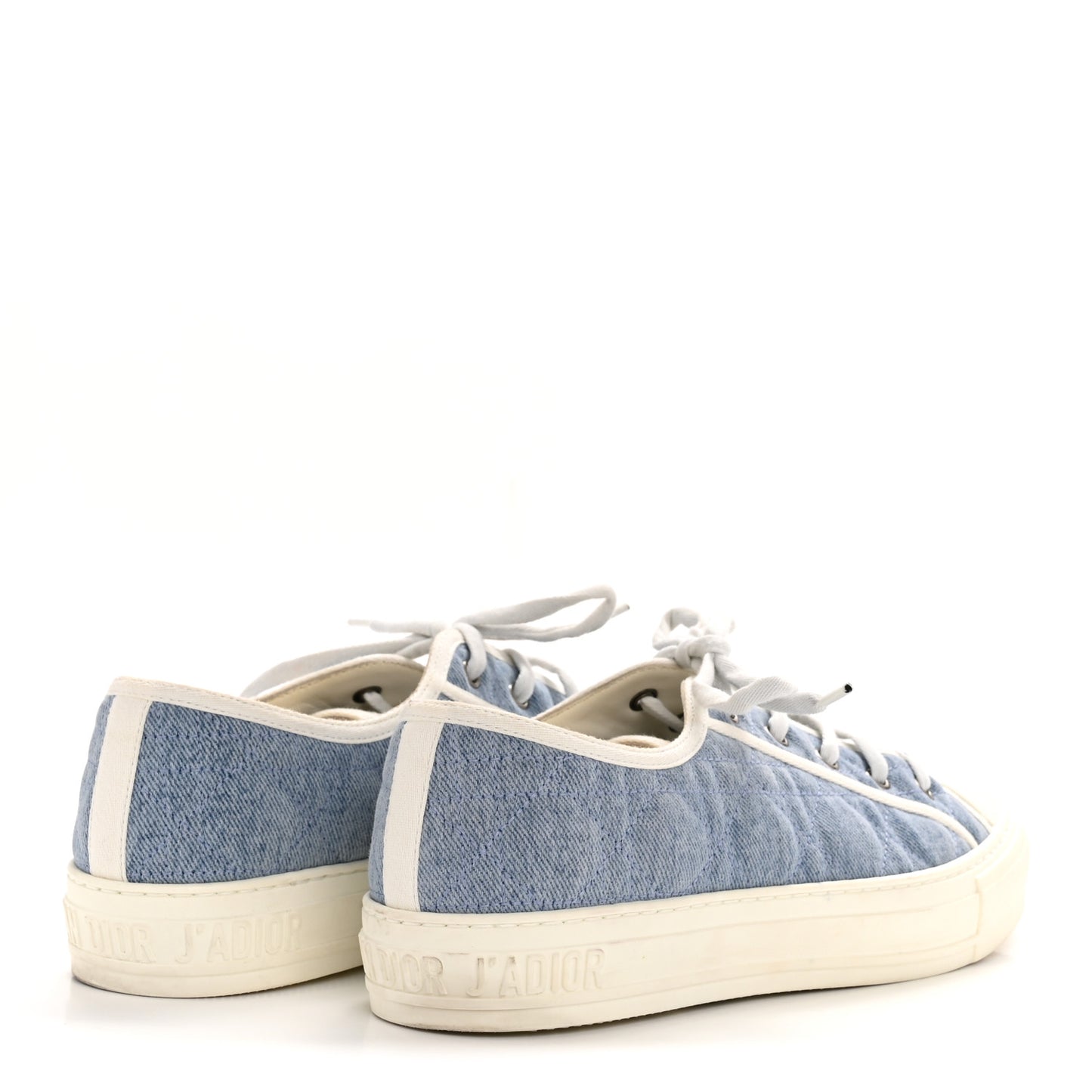 Denim Cannage Walk'N'Dior Low Top Sneaker 40.5 Dynamic Blue