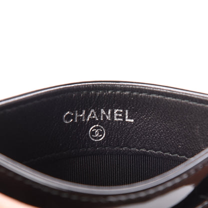 Chanel Patent Calfskin Quilted Card Holder Black 6 of 9