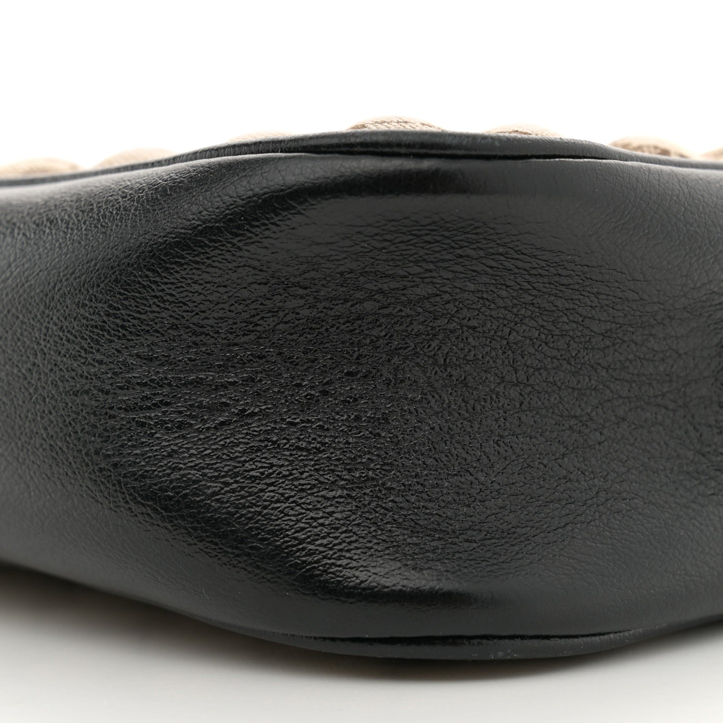 Monogram Matelasse Diagonal Small GG Marmont Chain Shoulder Bag Beige Black