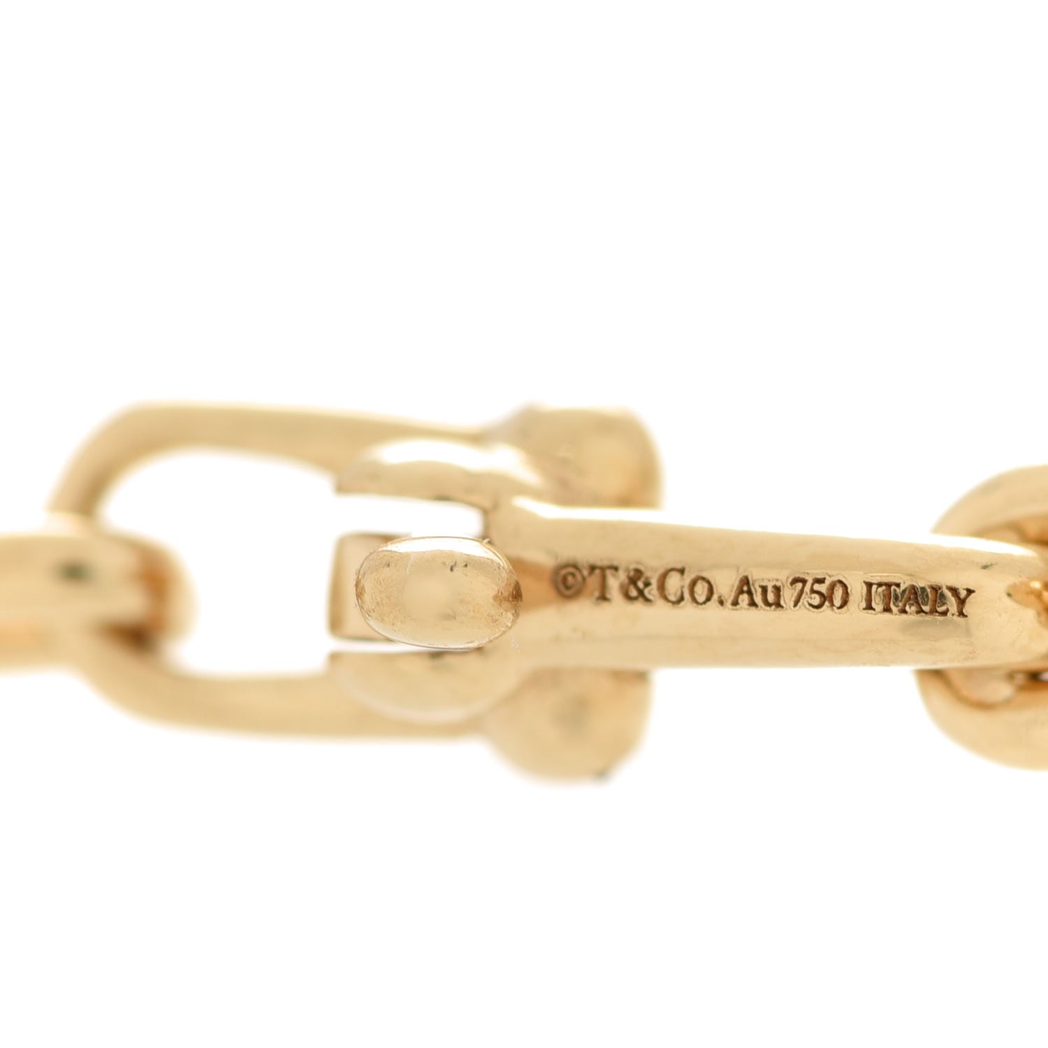 Tiffany 18K Yellow Gold Micro HardWear Link Bracelet 5 of 6