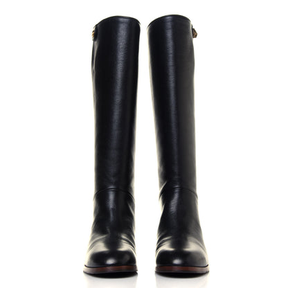 Gucci Calfskin Piuma Lux Energy High Boots 39 Black 2 of 7