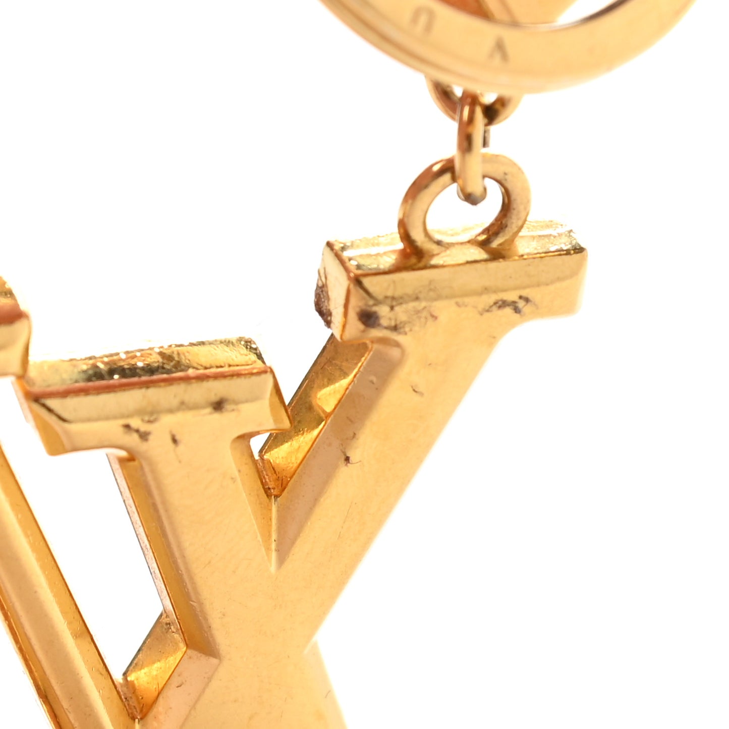 LV Facettes Bag Charm Key Holder Gold