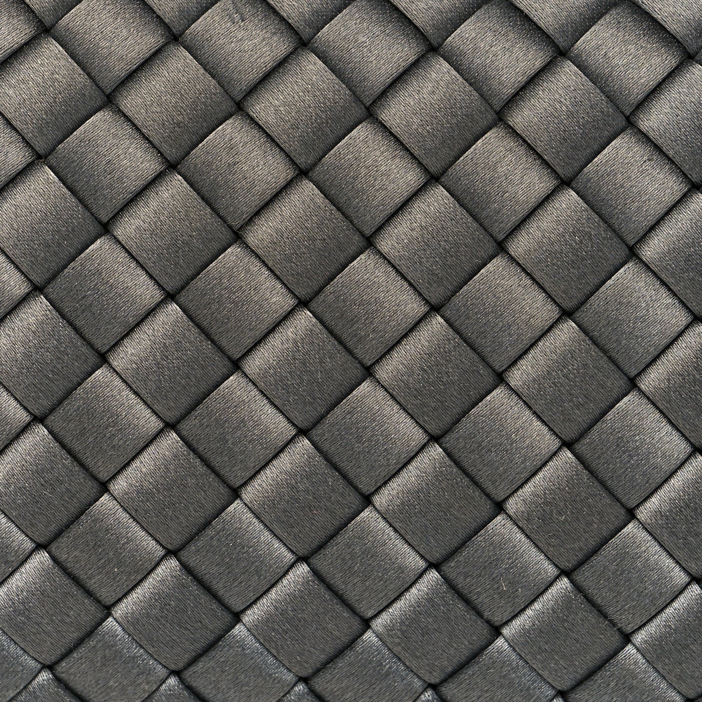 Satin Intreccio Knot Clutch Grey