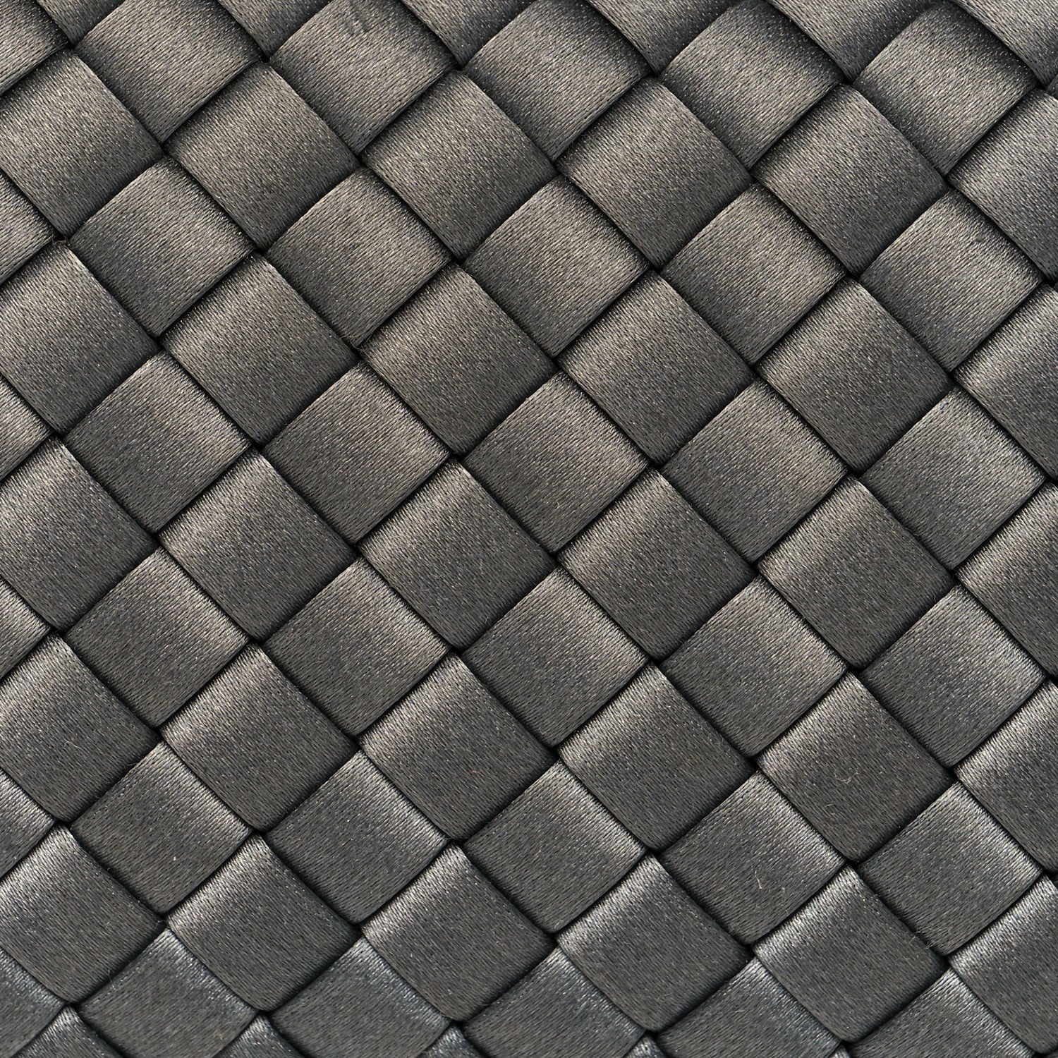 Bottega Veneta Satin Intreccio Knot Clutch Grey 7 of 12