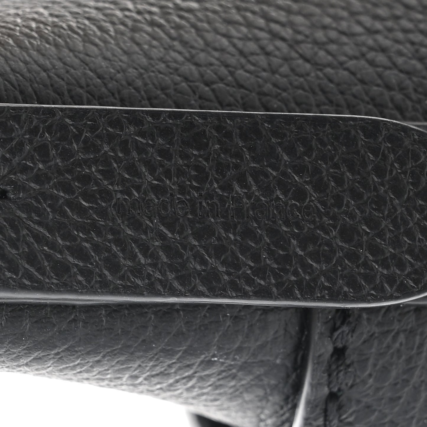 Calfskin Lock and Walk Bucket Black