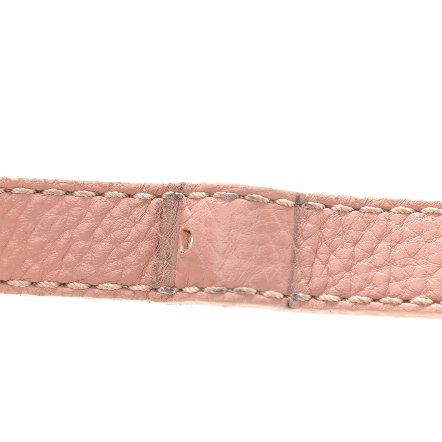Grained Calfskin Small Marcie Saddle Bag Anemone Pink