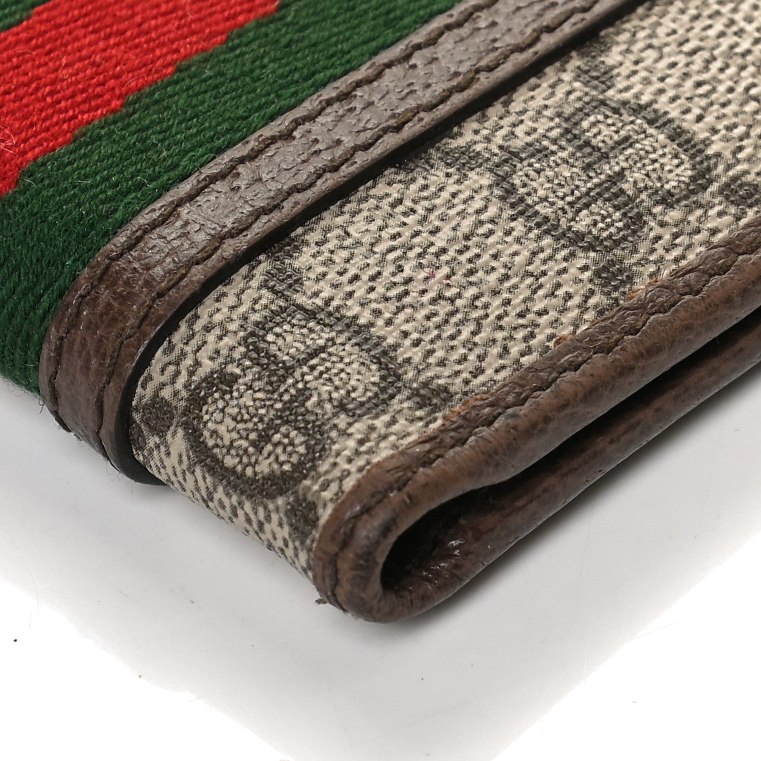 Gucci GG Supreme Monogram Web Mens Ophidia Bi-Fold Wallet Beige New Acero 9 of 9