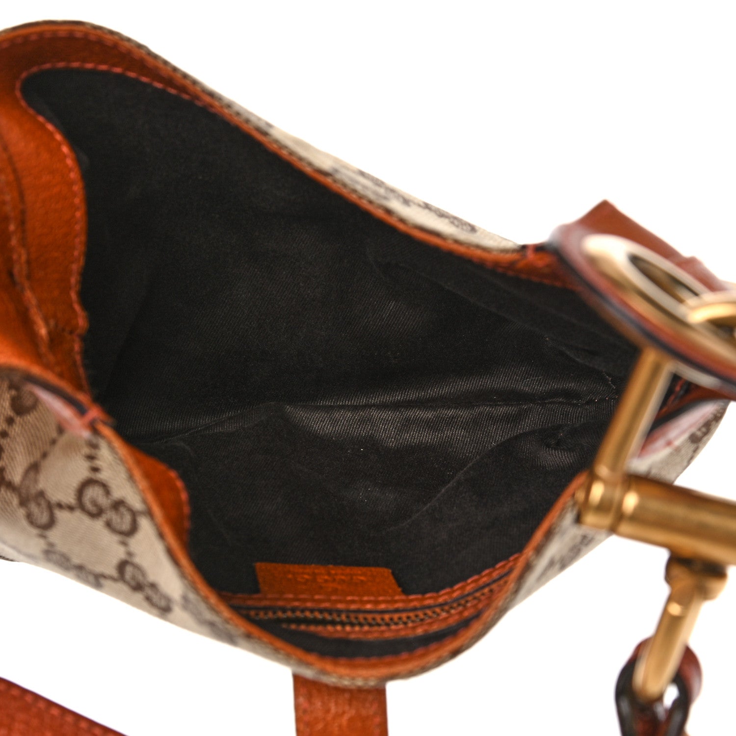 Gucci Monogram Mini Piston Lock Jackie O Hobo Orange 5 of 16