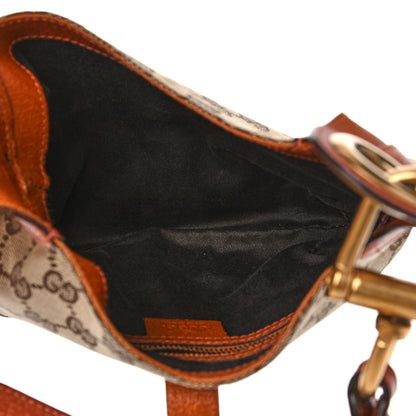 Gucci Monogram Mini Piston Lock Jackie O Hobo Orange 5 of 16