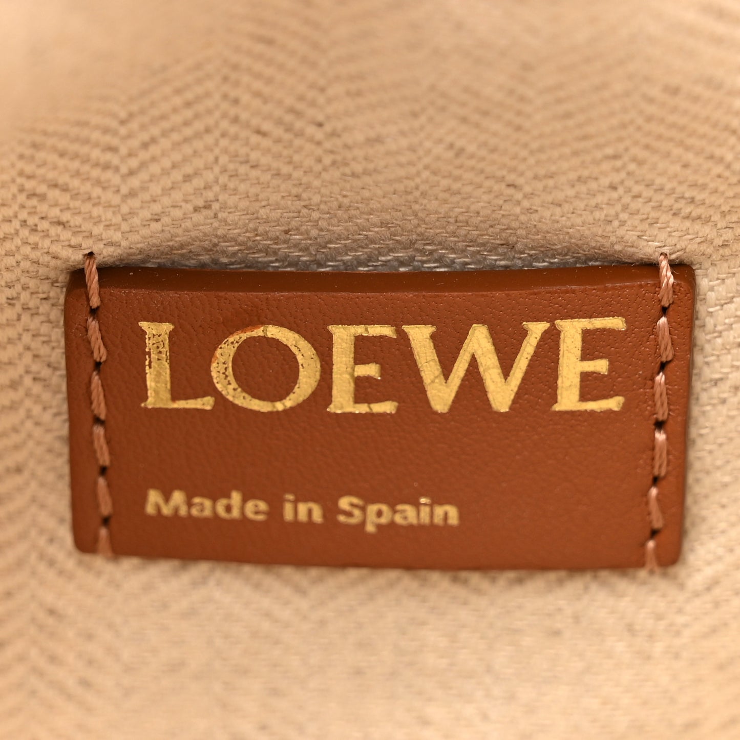 Jacquard Anagram Calfskin Small Cubi Bag Tan Pecan