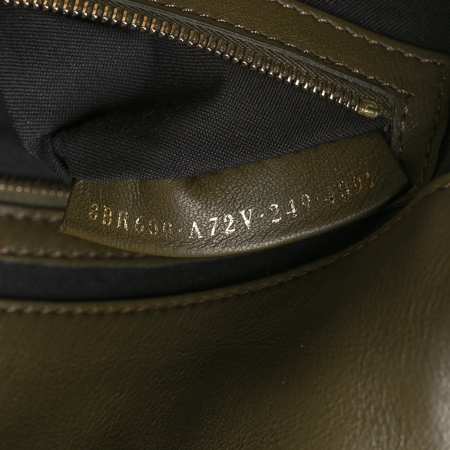Nappa FF 1974 Embossed Baguette Avocado