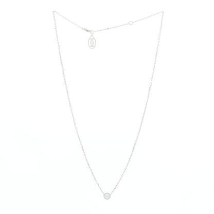 Cartier 18K White Gold Diamond LM D'Amour Pendant Necklace 2 of 4