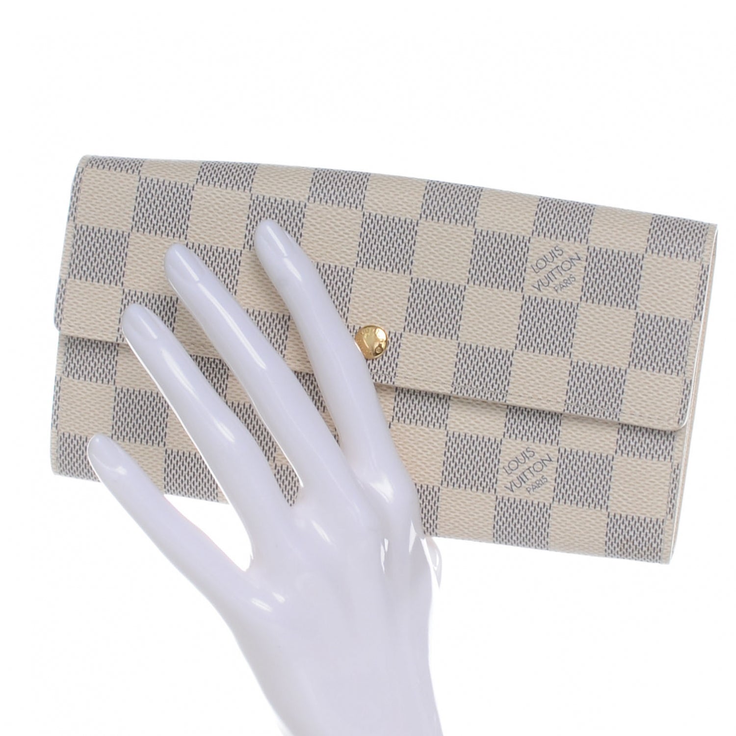 Louis Vuitton Damier Azur Sarah Wallet 2 of 7