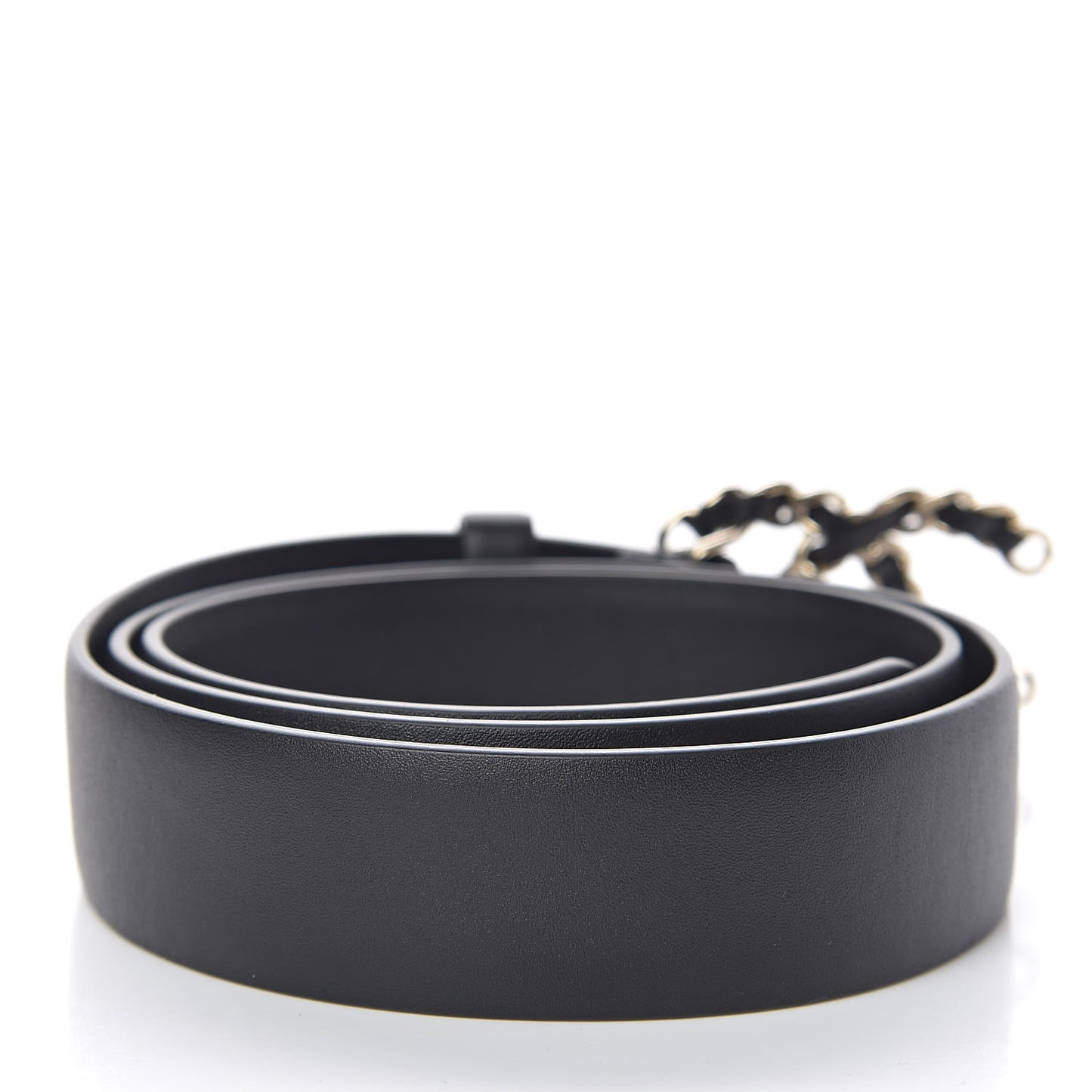 Lambskin CC Chain Belt 80 32 Black