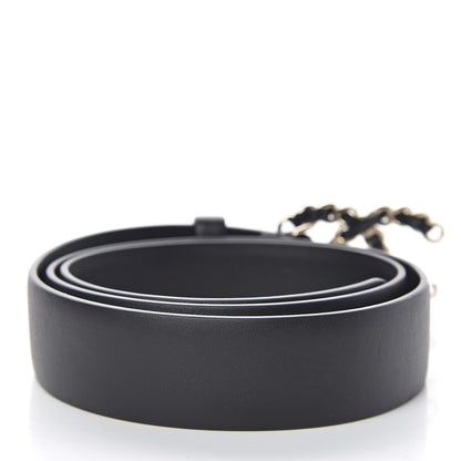 Chanel Lambskin CC Chain Belt 80 32 Black 3 of 8