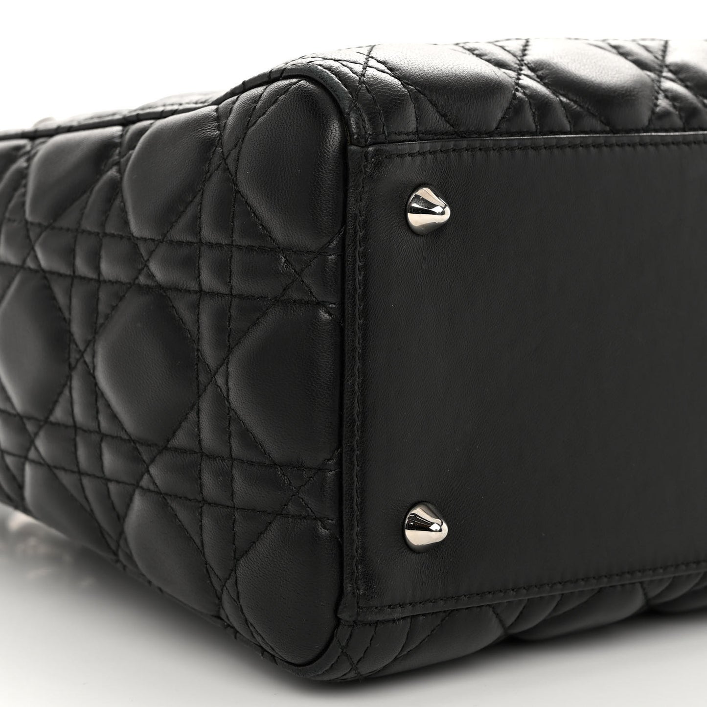 Lambskin Cannage Medium Lady Dior Black