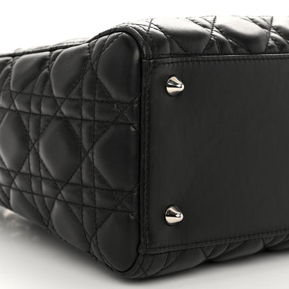 Christian Dior Lambskin Cannage Medium Lady Dior Black 8 of 10