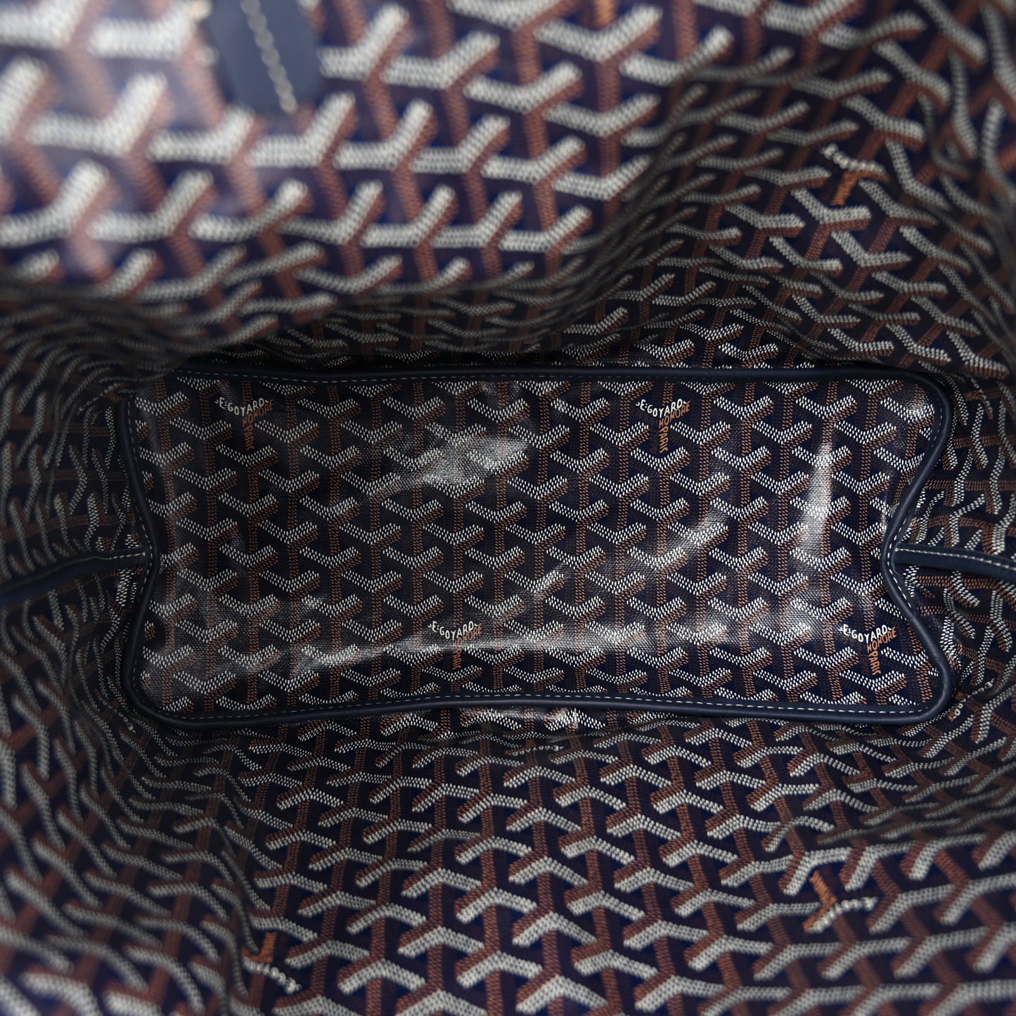 Goyardine Reversible Anjou PM Navy