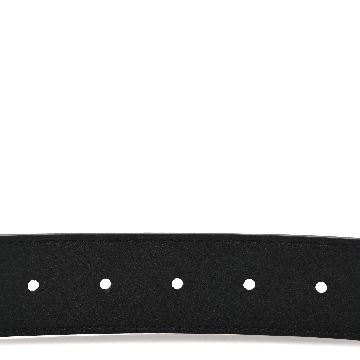 Gucci Piuma Calfskin Jumbo GG Embossed 35mm Belt 80 32 Black 4 of 5