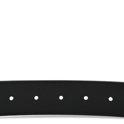 Gucci Piuma Calfskin Jumbo GG Embossed 35mm Belt 80 32 Black 4 of 5