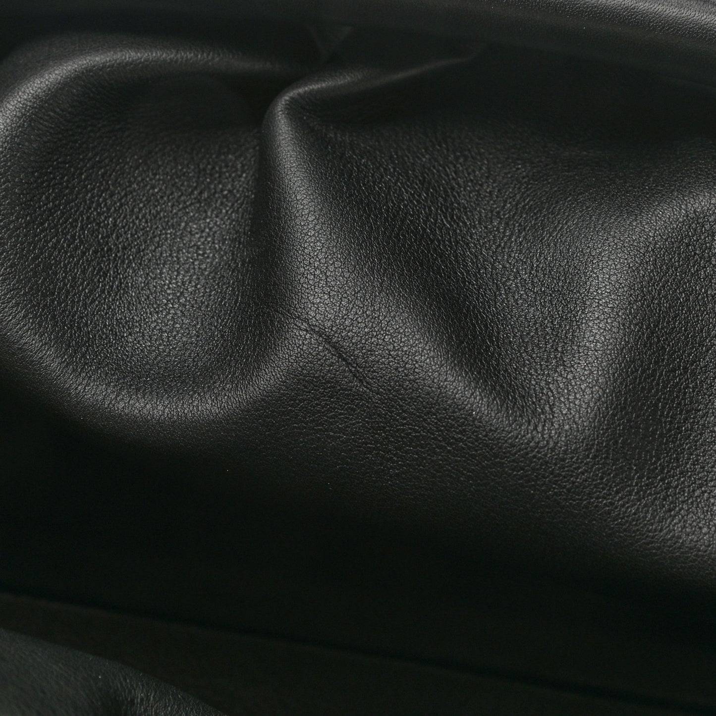 Smooth Butter Calf The Pouch Oversized Clutch Black
