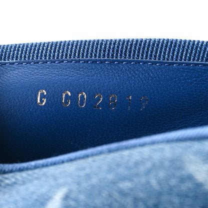 Chanel Denim Printed CC Cap Toe Ballerina Flats 36.5 Light Blue White 6 of 9