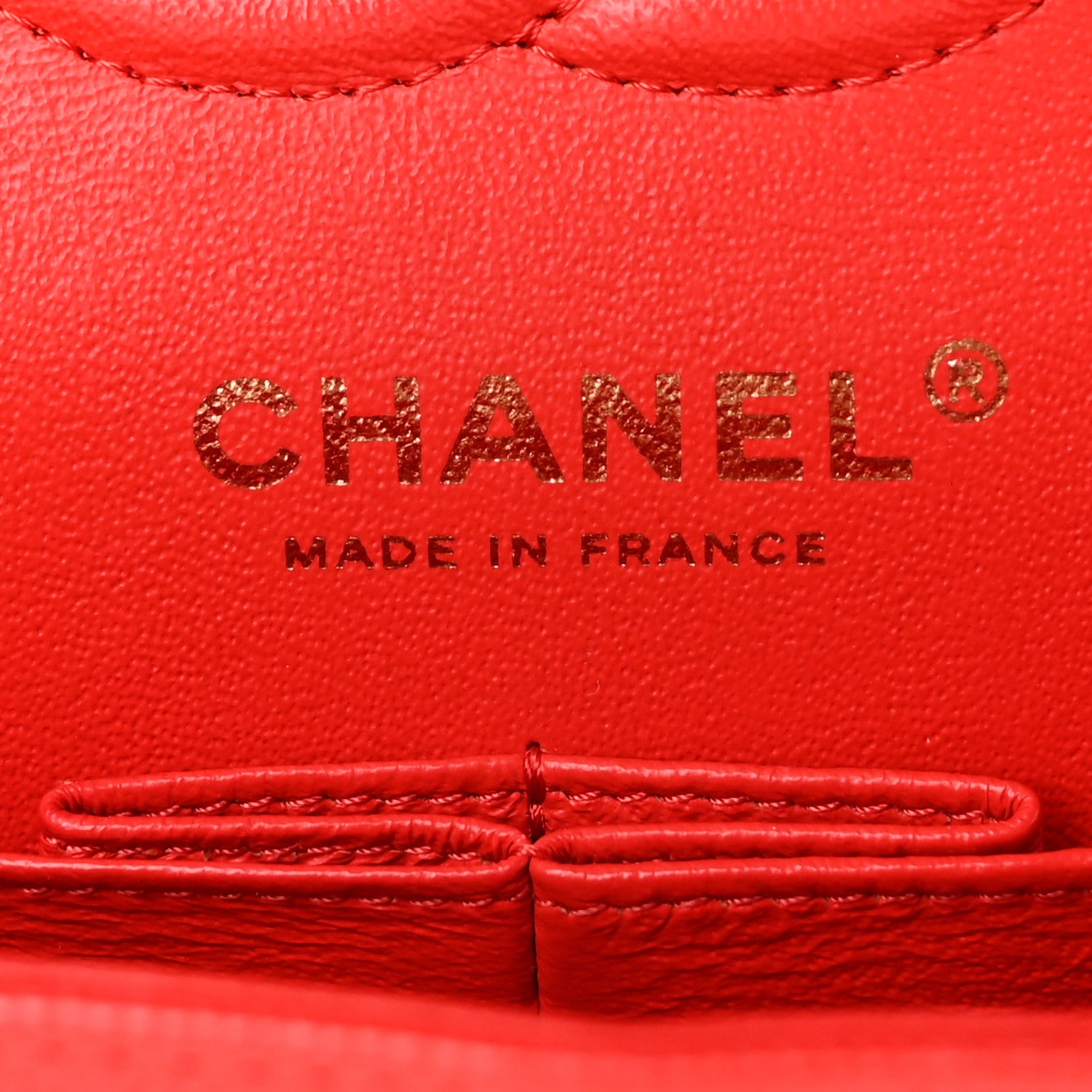 Chanel Caviar Quilted Small Double Flap Red 6 of 10