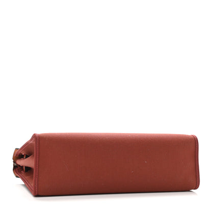 Hermes Military Toile Vache Hunter Herbag Zip PM 31 Rouge H Cuivre 5 of 11