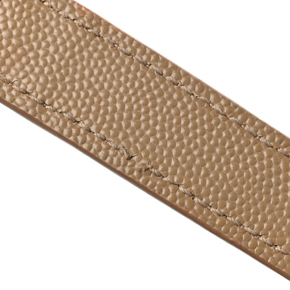 Saint Laurent Grain De Poudre Textured Mixed Matelasse Medium Triquilt Monogram Satchel Natural Tan 18 of 18