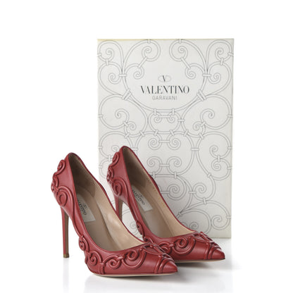 Valentino Garavani Nappa Swirl Pumps 35 Rosso Valentino 10 of 10
