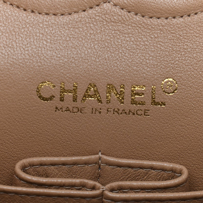 Chanel Lambskin Quilted Medium Double Flap Beige 7 of 10