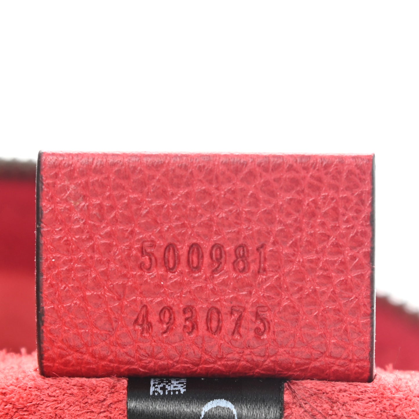 Pebbled Calfskin Medium Logo Portfolio Clutch Hibiscus Red