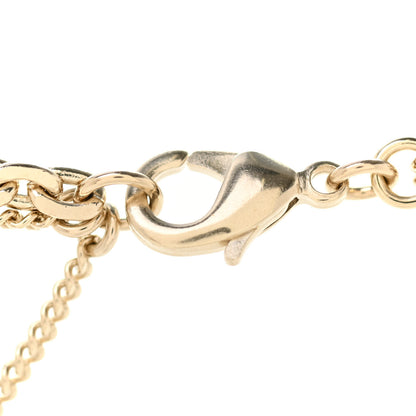 Chanel Crystal CC Multi Strand Chain Necklace Gold 5 of 6