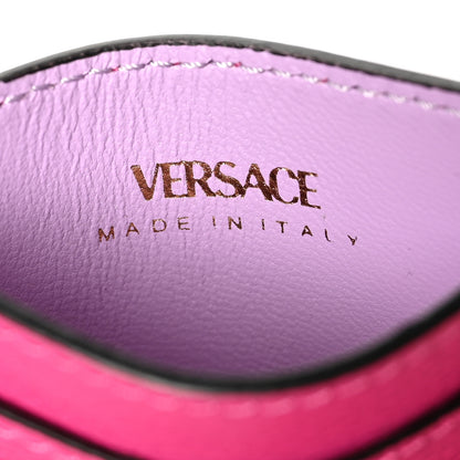 Versace Calfskin Medusa Card Holder Pink 6 of 7