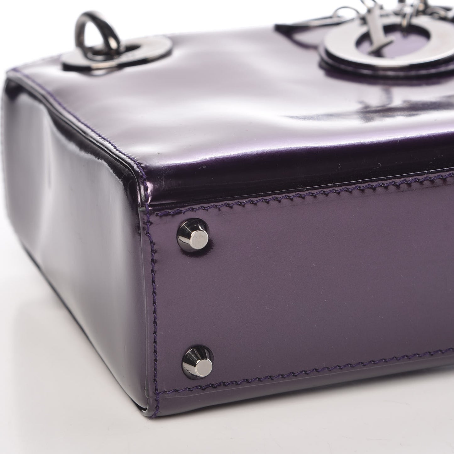 Patent Mini Lady Dior Purple