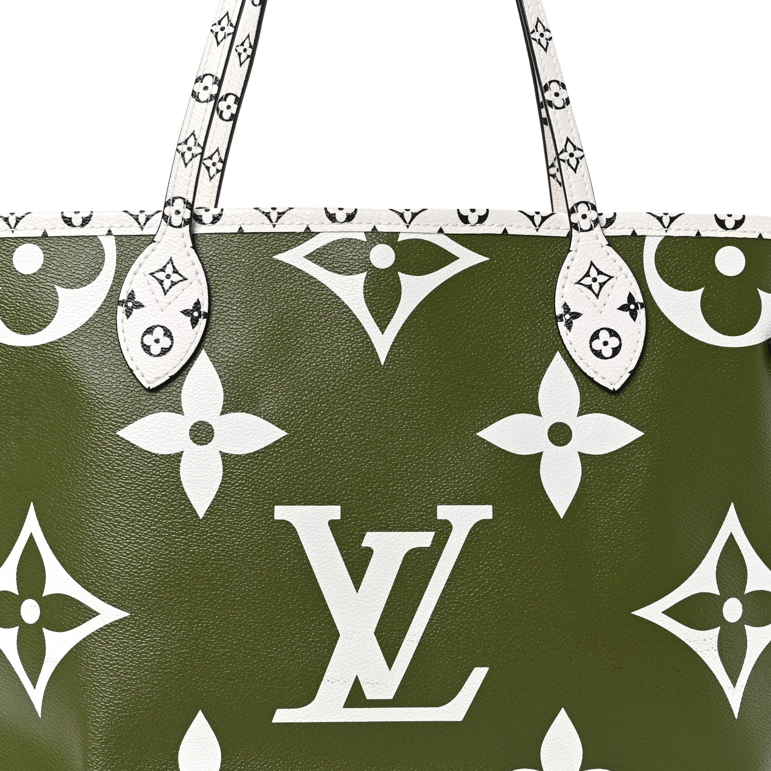 Louis Vuitton Monogram Giant Neverfull MM Kaki 7 of 9