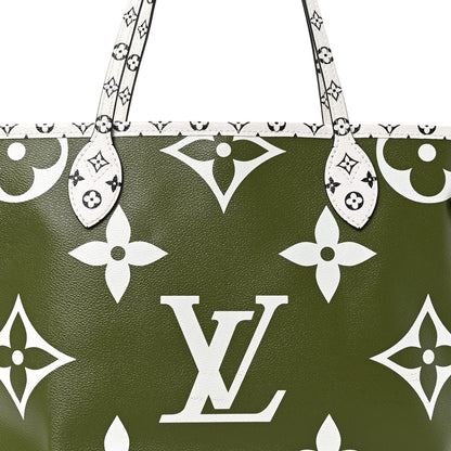 Louis Vuitton Monogram Giant Neverfull MM Kaki 7 of 9