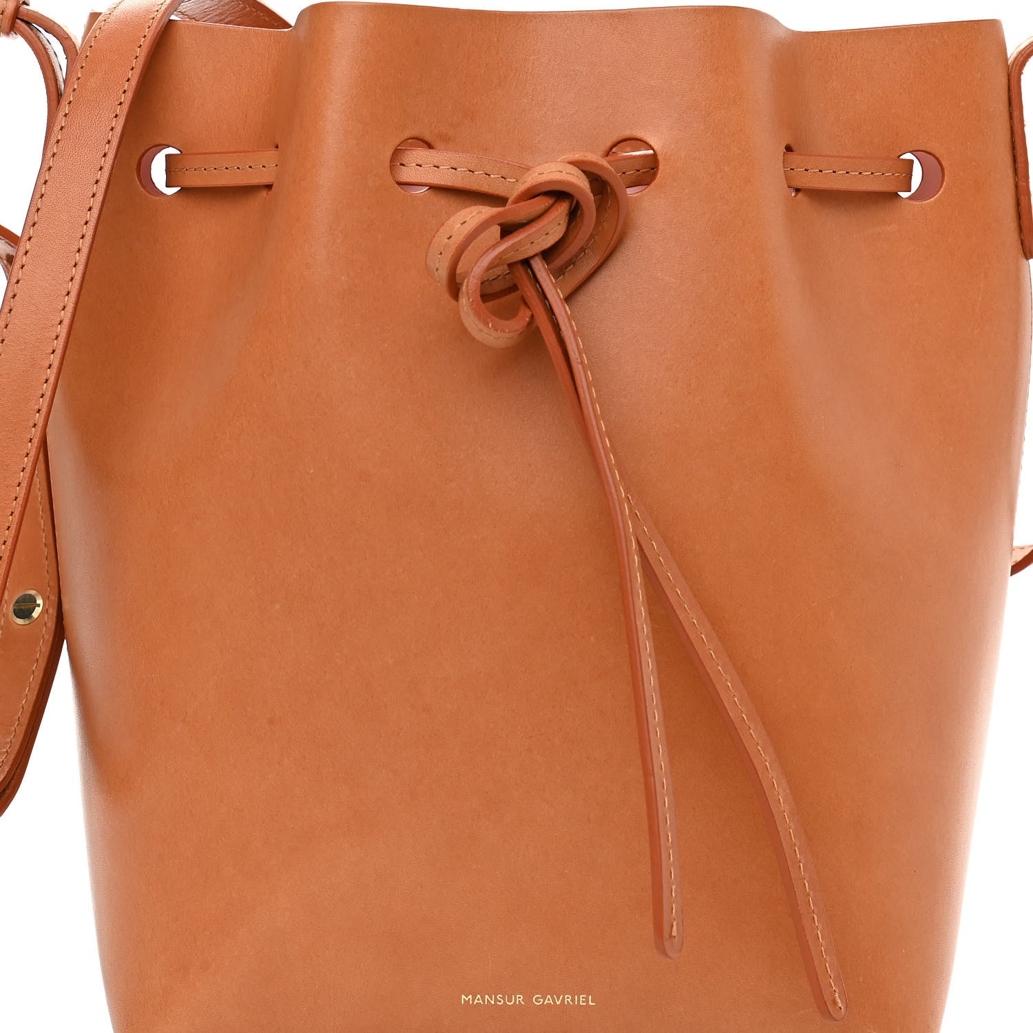 Mansur Gavriel Calfskin Mini Bucket Bag Cammello Rosa 8 of 10