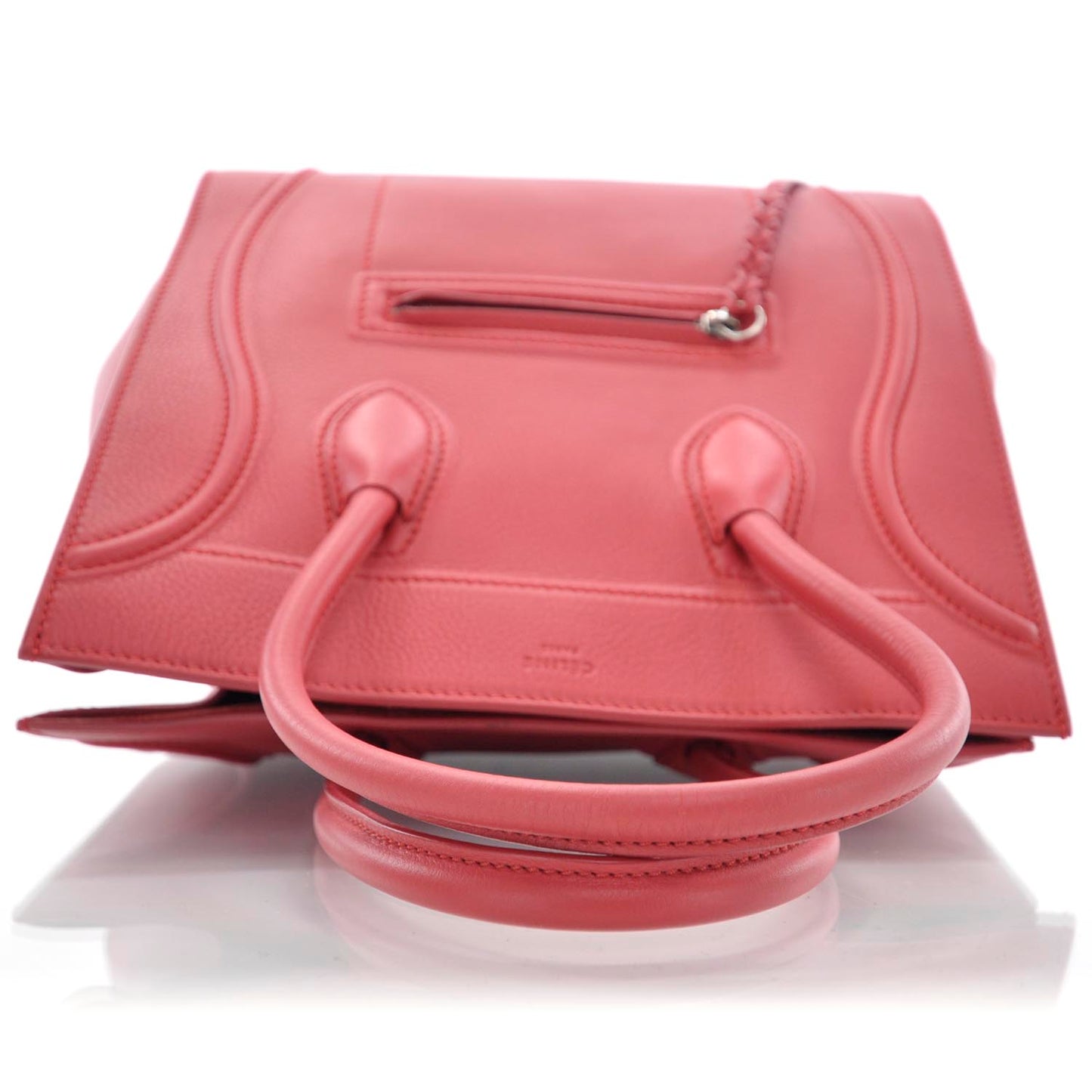 Supple Calfskin Medium Phantom Luggage Vermillion
