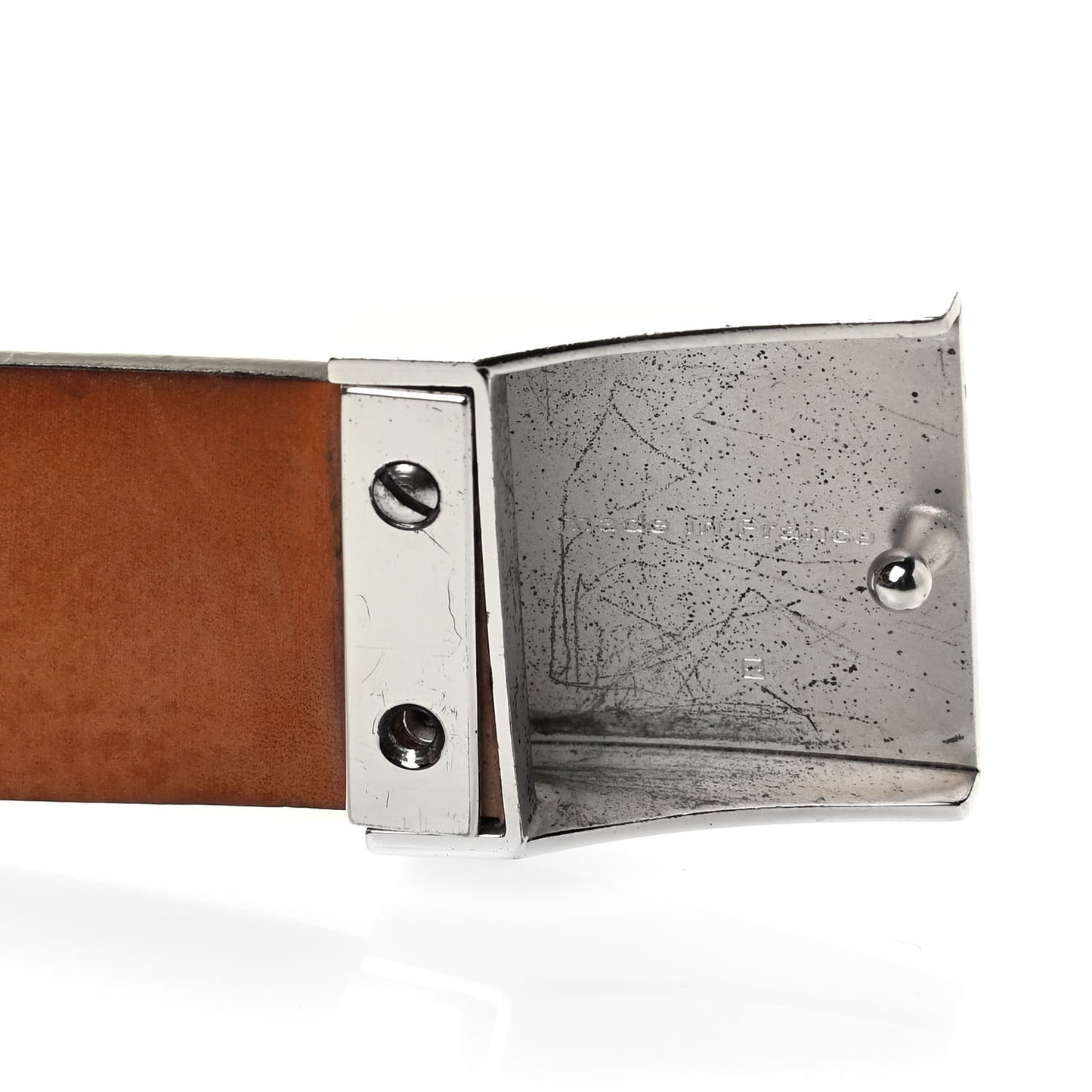 Monogram Ceinture Belt Silver Buckle 100 40