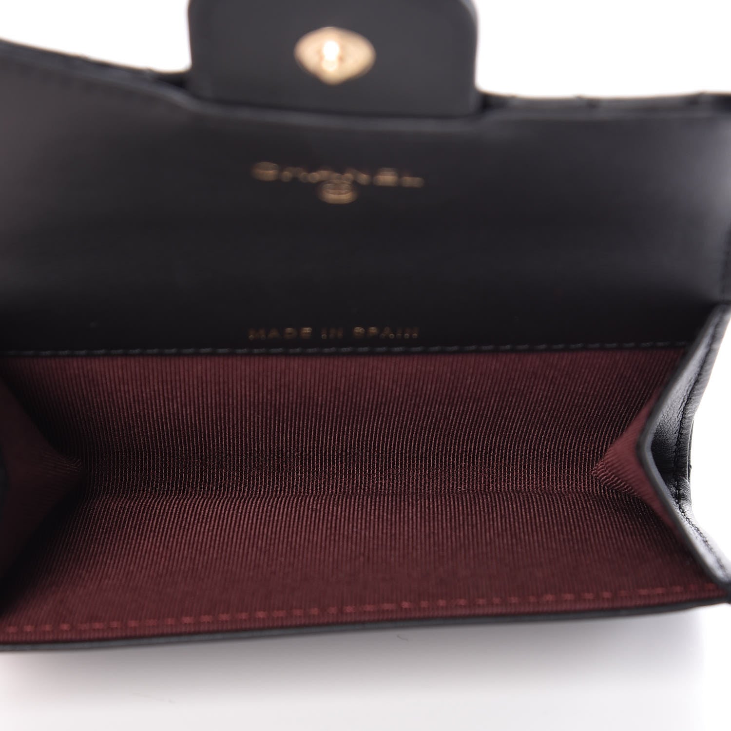 Chanel Aged Calfskin Quilted Reissue Flap Card Holder Black 5 of 8