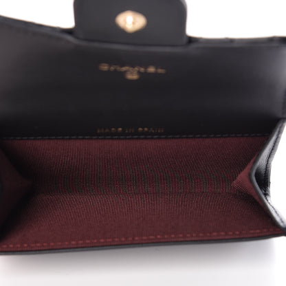 Chanel Aged Calfskin Quilted Reissue Flap Card Holder Black 5 of 8