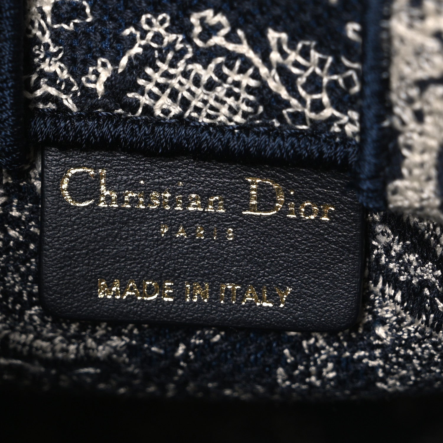 Christian Dior Oblique Mini Book Tote Phone Bag Blue 5 of 9