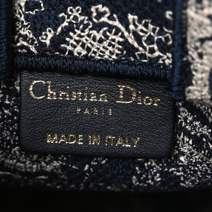 Christian Dior Oblique Mini Book Tote Phone Bag Blue 5 of 9