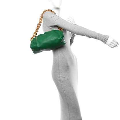 Bottega Veneta Calfskin The Pouch Chain Racing Green 2 of 11