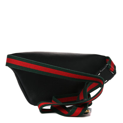 Gucci Grained Calfskin Small Logo Belt Bag Black 3 of 9