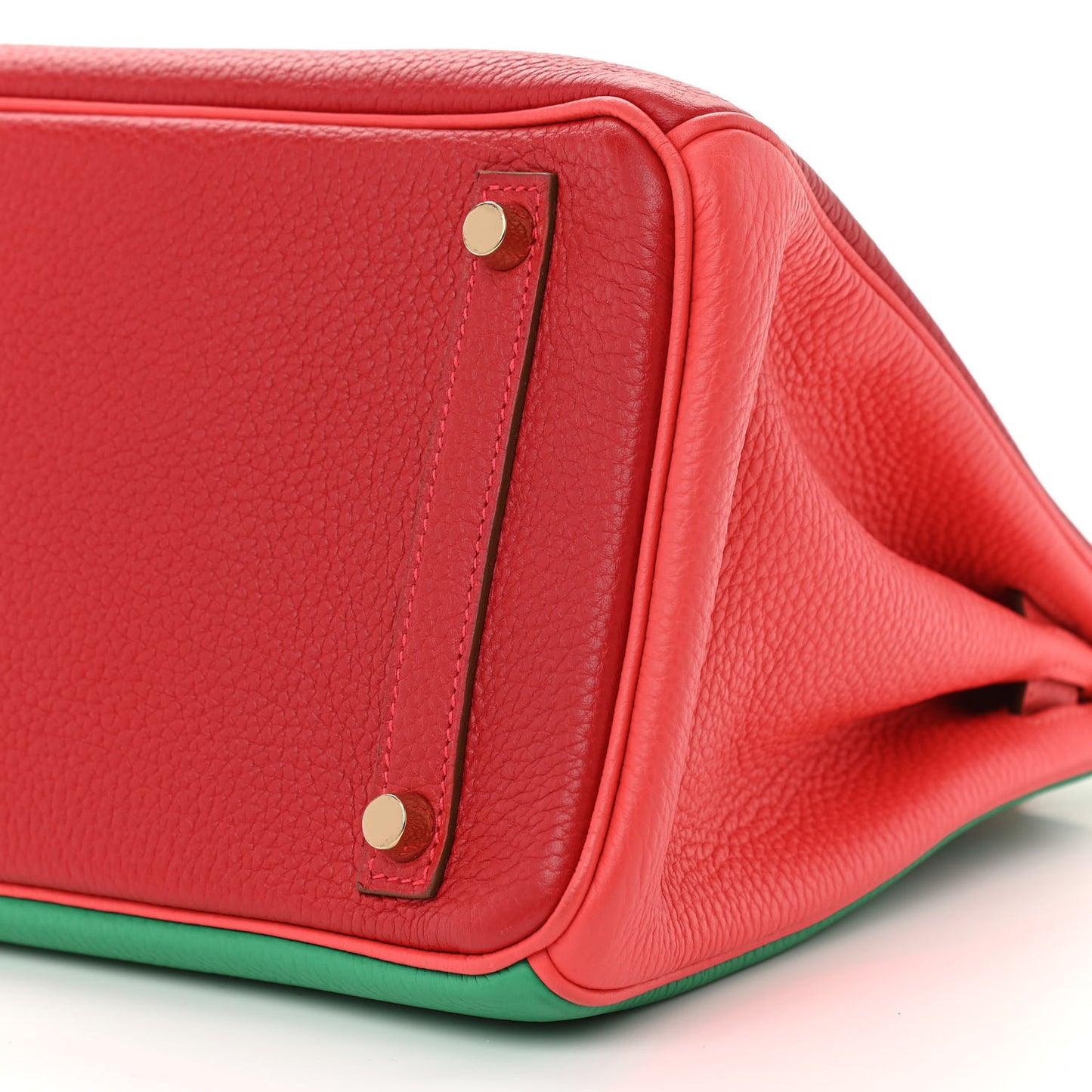Togo Horseshoe Birkin 30 Rouge Casaque Rose Jaipur Menthe