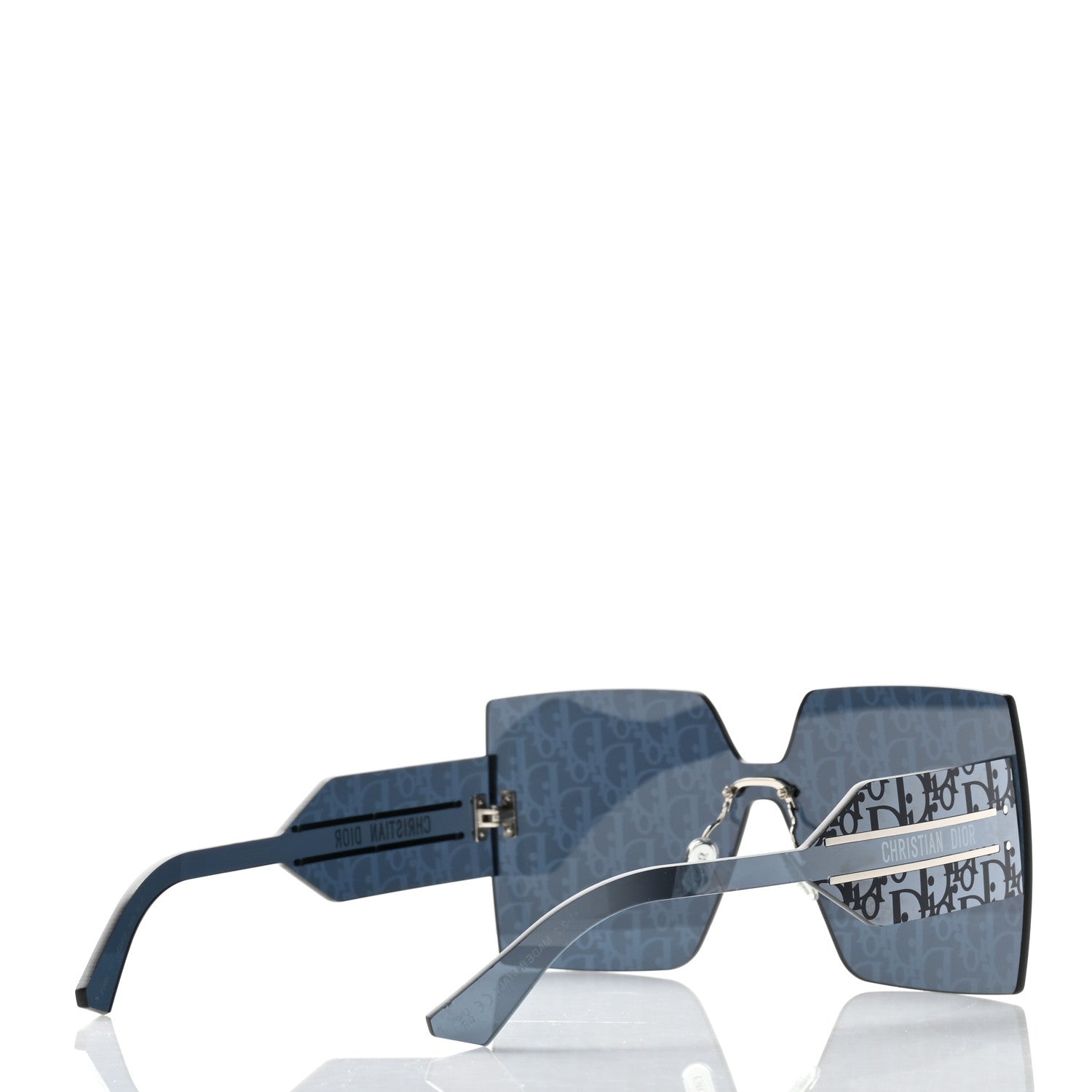 Christian Dior Acetate Oblique Diorclub M5U Mask Sunglasses Blue 3 of 8