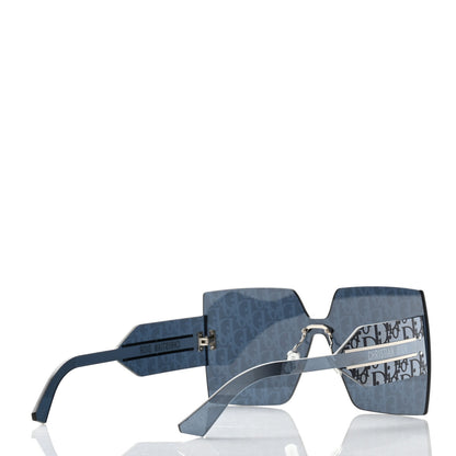 Christian Dior Acetate Oblique Diorclub M5U Mask Sunglasses Blue 3 of 8